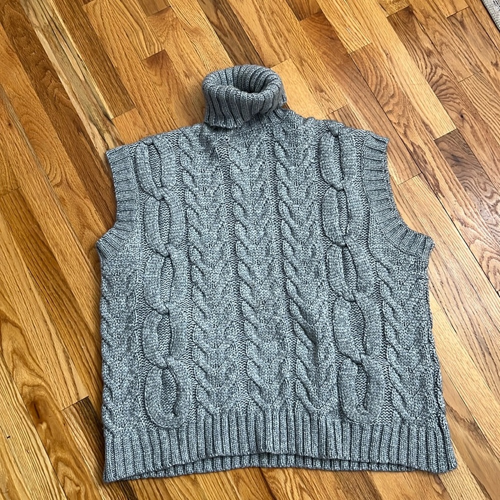 Oversized sweater vest